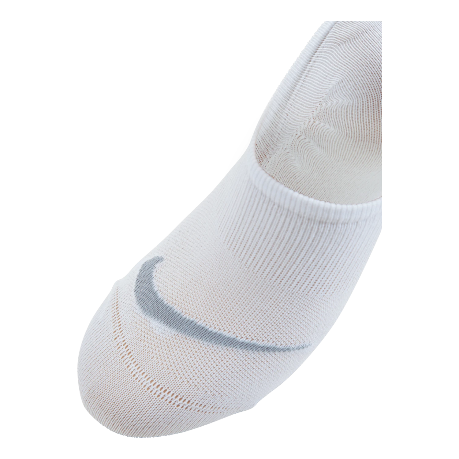 Nike Everyday Plus Lightweight Women's Training Footie Socks (3 Pairs) WHITE/WOLF GREY - Image 3