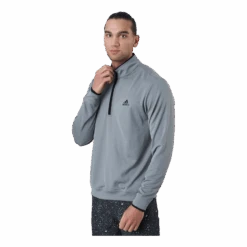 ADIDAS Quarter-Zip Sweatshirt Grey Three