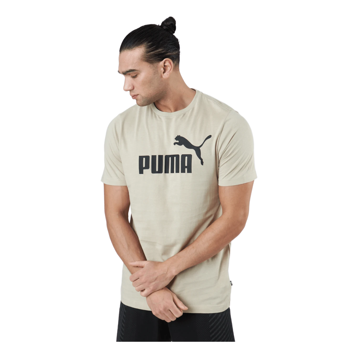Puma Ess Logo Tee Putty