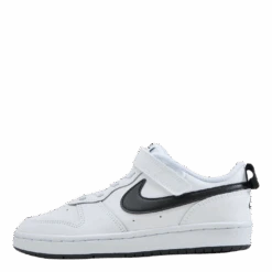 Nike Court Borough Low 2 Little Kids' Shoes WHITE/BLACK