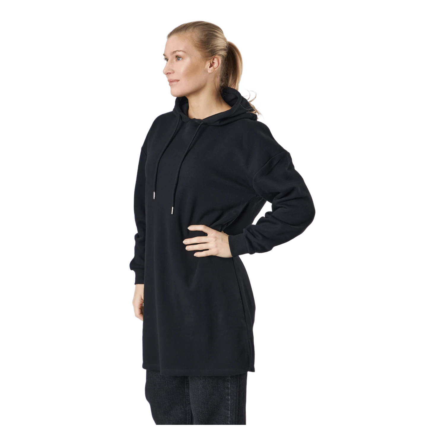 Pieces Pcchilli Ls Sweat Dress Bc Black - Image 2