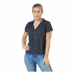 ONLY Onlsonja Life S/s V-neck Top P Night Sky