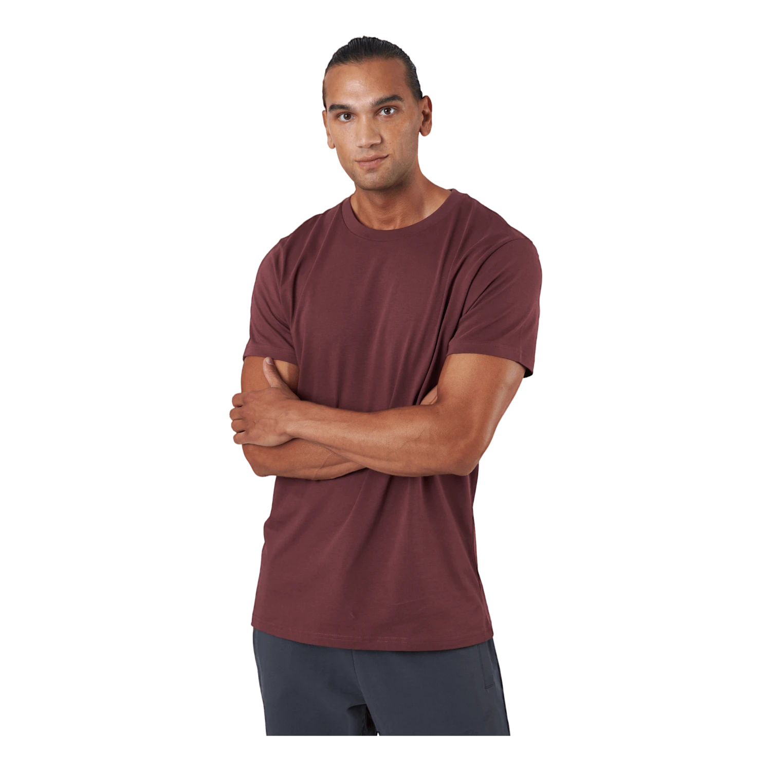 Crew Neck Regular Burgundy - Image 2