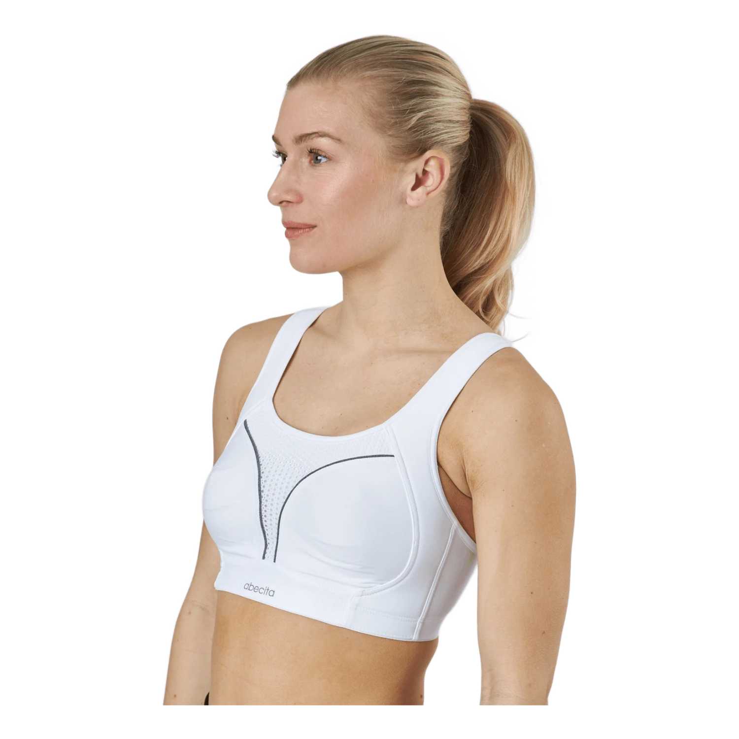 Abecita Dynamic. Sports Wireless Bra W White/grey - Image 2
