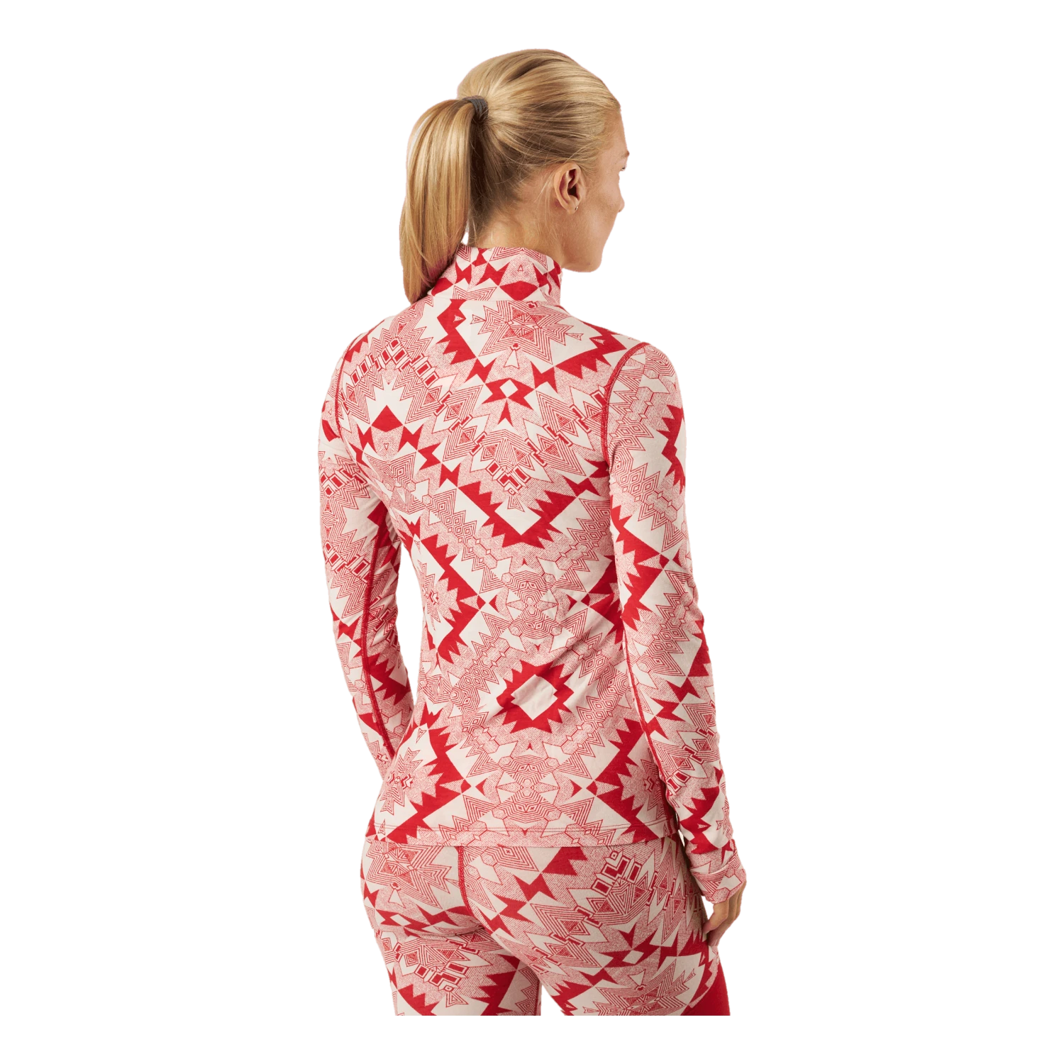 Mons Royale Cascade Merino Flex 200 Mock N Retro Red Nordtek - Image 3