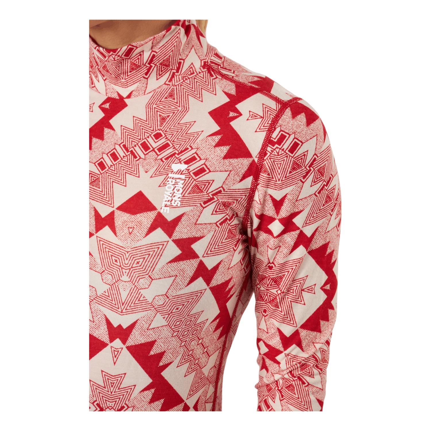 Mons Royale Cascade Merino Flex 200 Mock N Retro Red Nordtek - Image 4