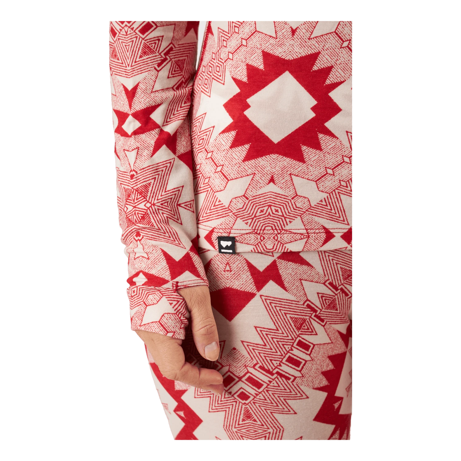 Mons Royale Cascade Merino Flex 200 Mock N Retro Red Nordtek - Image 5