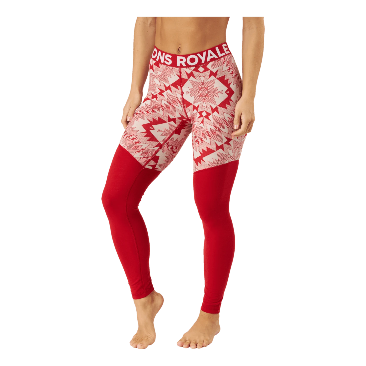 Mons Royale Cascade Merino Flex 200 Leggin Retro Red Nordtek - Image 2