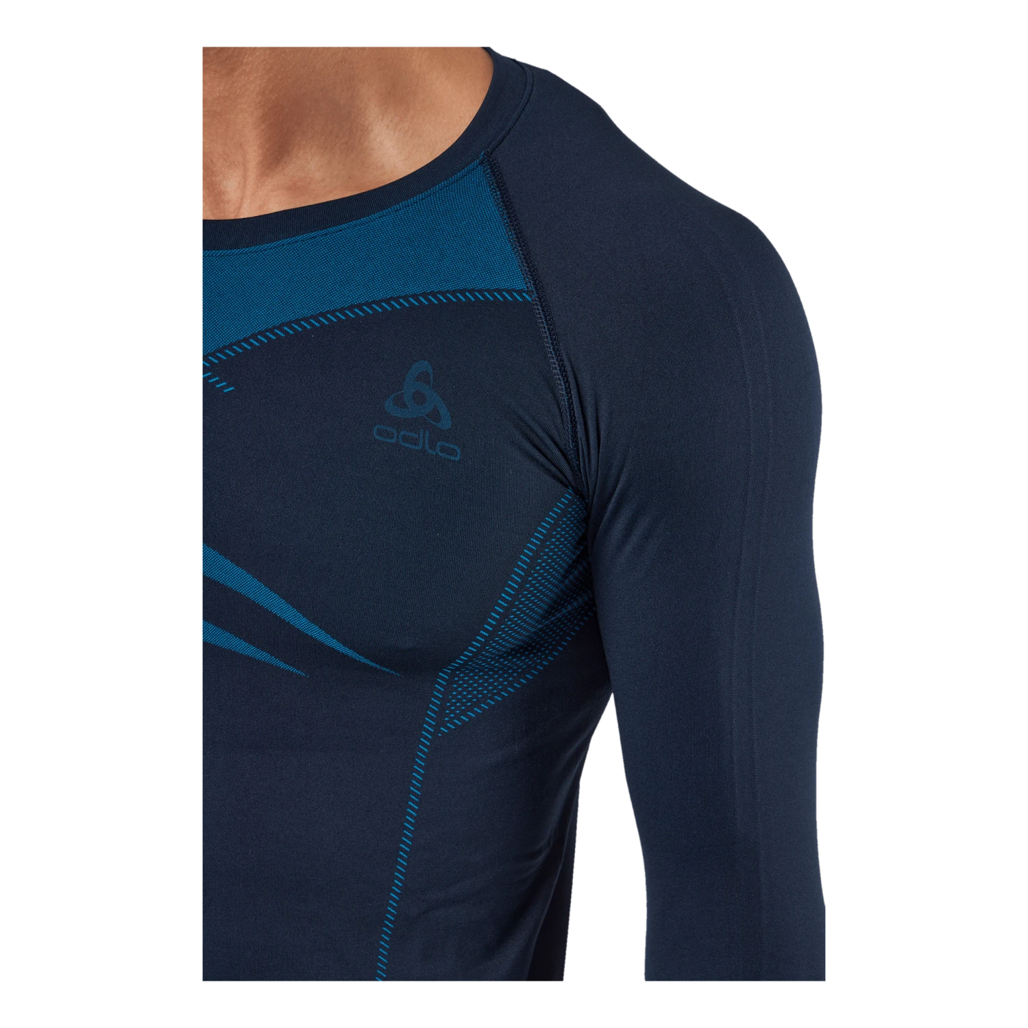 Odlo Set Long Fundamentals Performa Dark Sapphire - Blue Jewel - Image 4