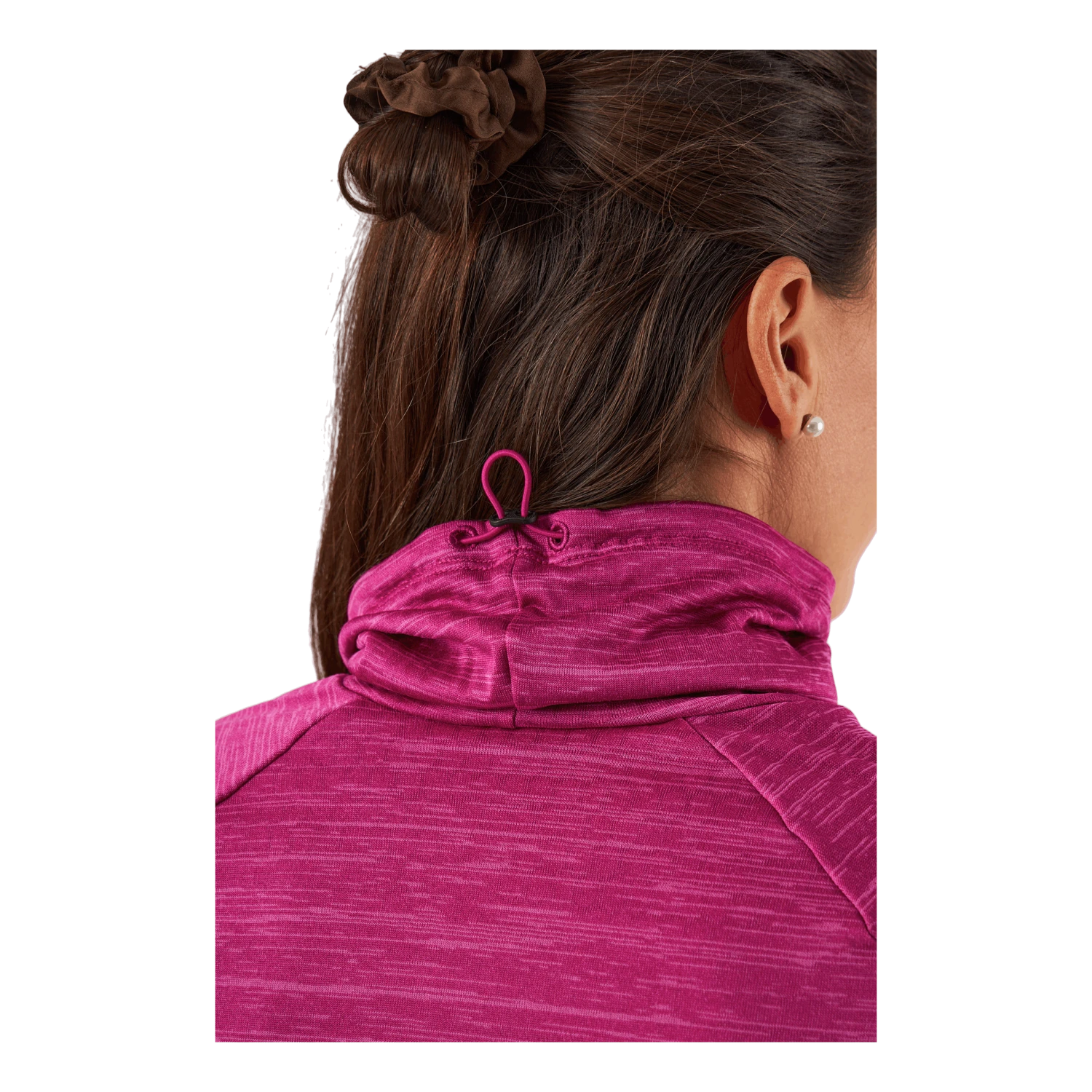 Odlo Mid Layer Run Easy Warm Festival Fuchsia Melange - Image 4