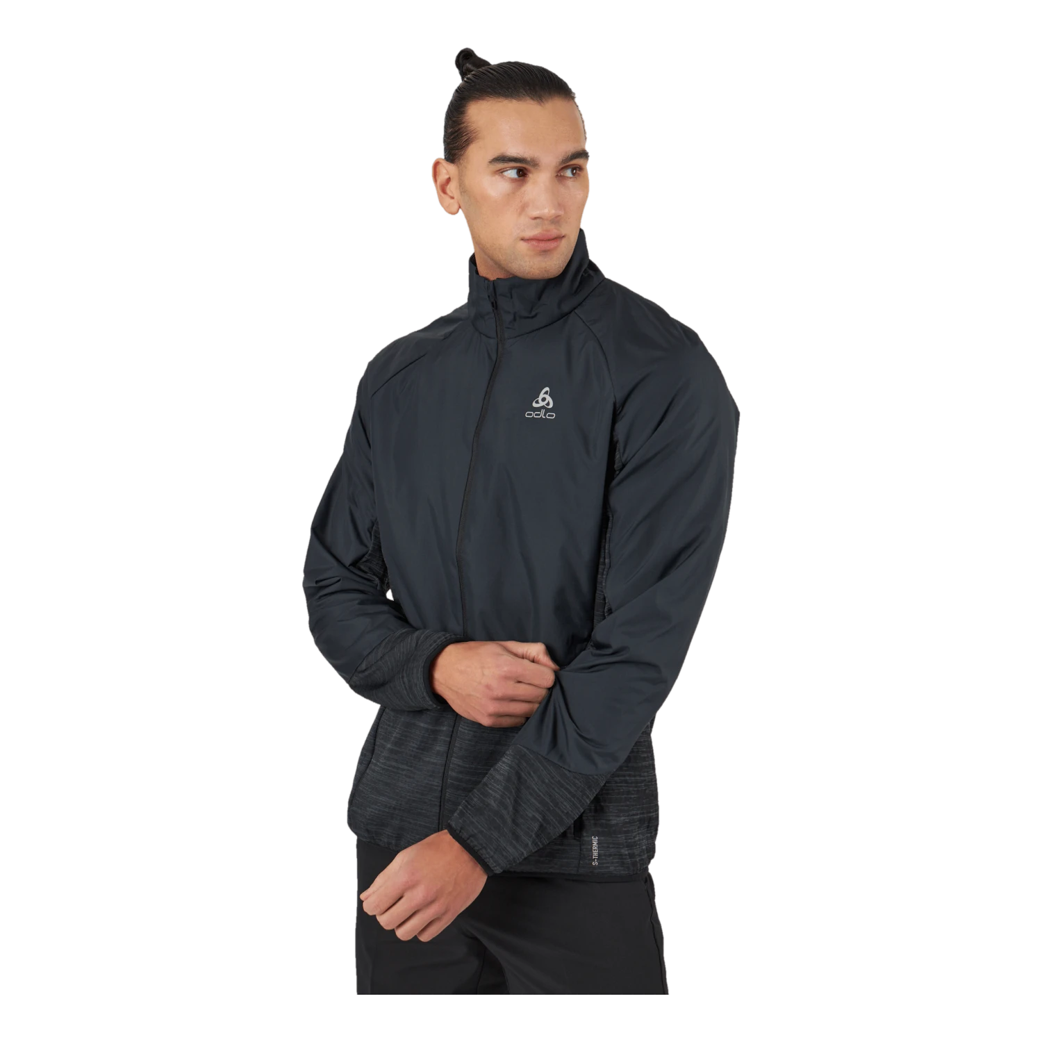 Odlo Jacket Run Easy Warm Hybrid Black - Image 2