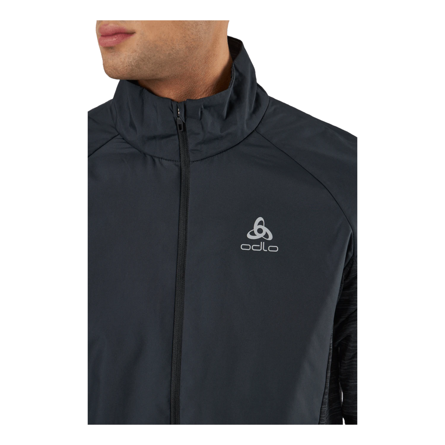 Odlo Jacket Run Easy Warm Hybrid Black - Image 4