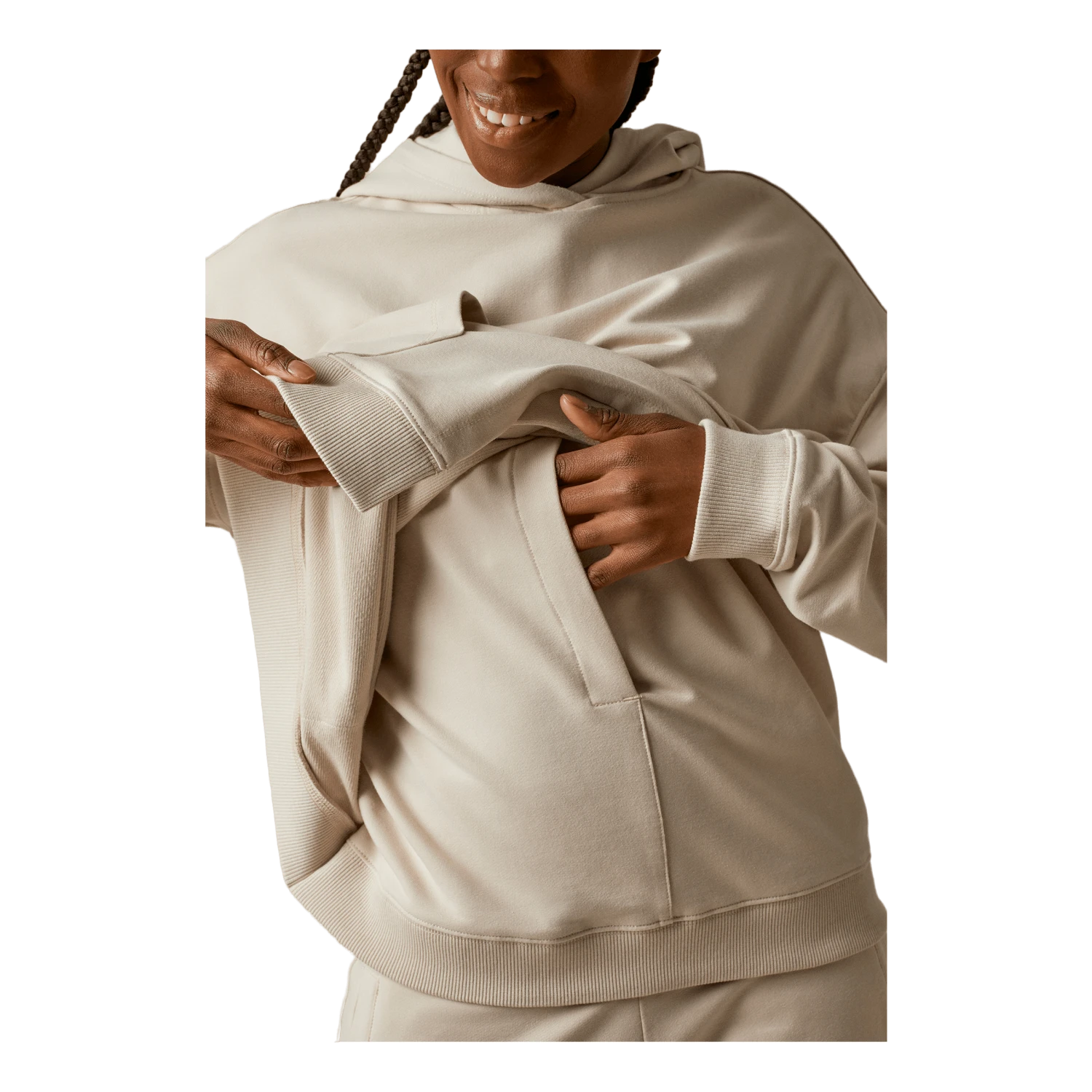 Boob Bff Boxy Hoodie Putty - Image 5