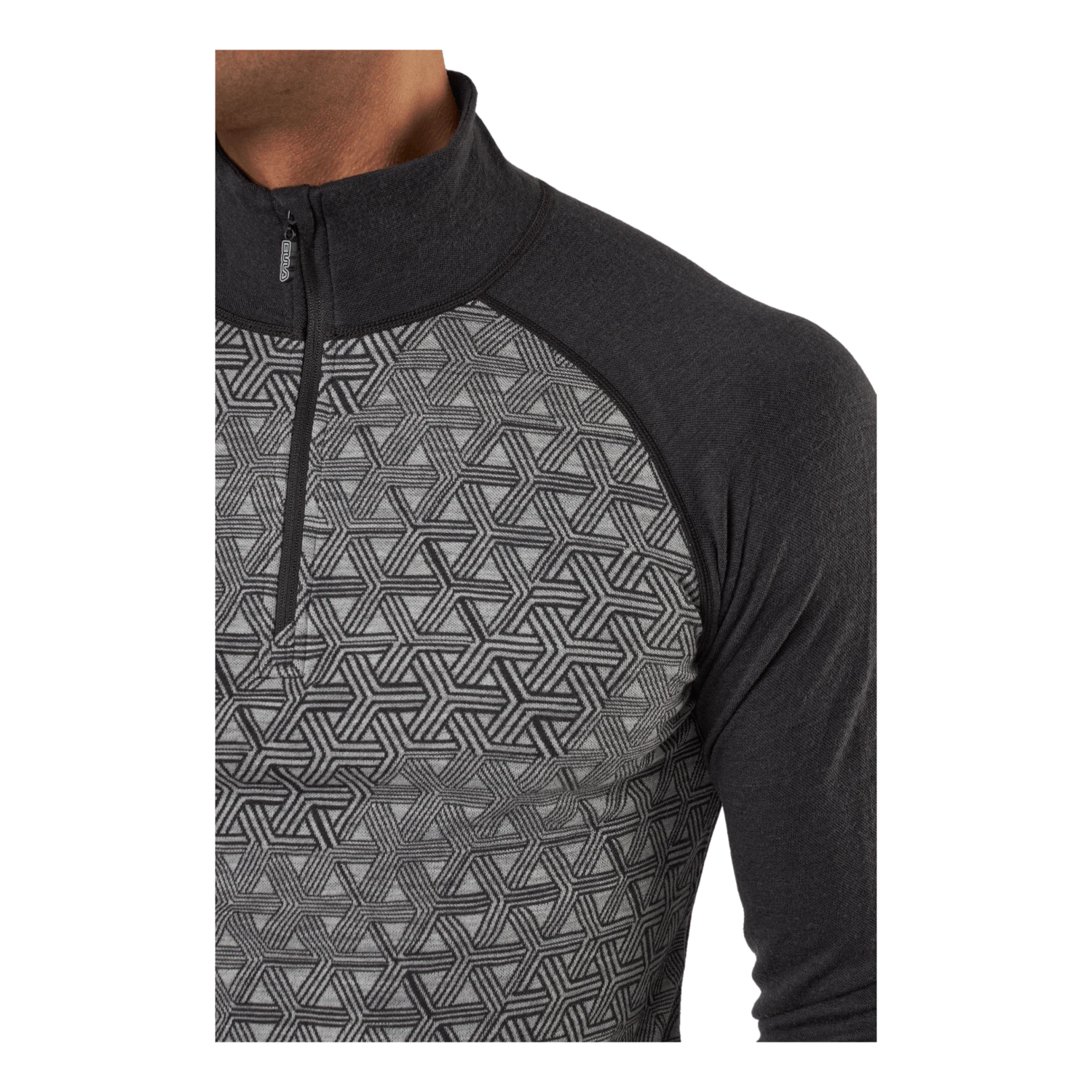 Bula Geo Merino Wool Halfzip Dgrey - Image 4