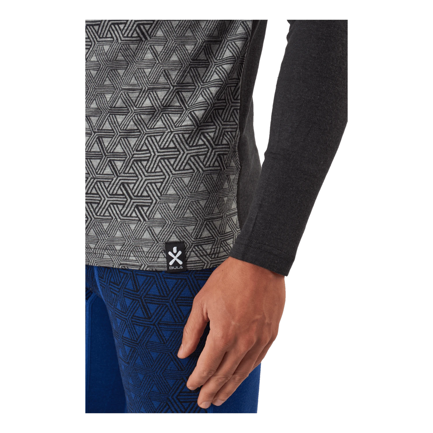 Bula Geo Merino Wool Halfzip Dgrey - Image 5