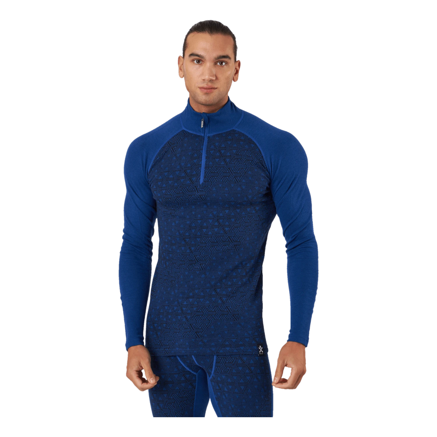 Bula Geo Merino Wool Halfzip Lapis