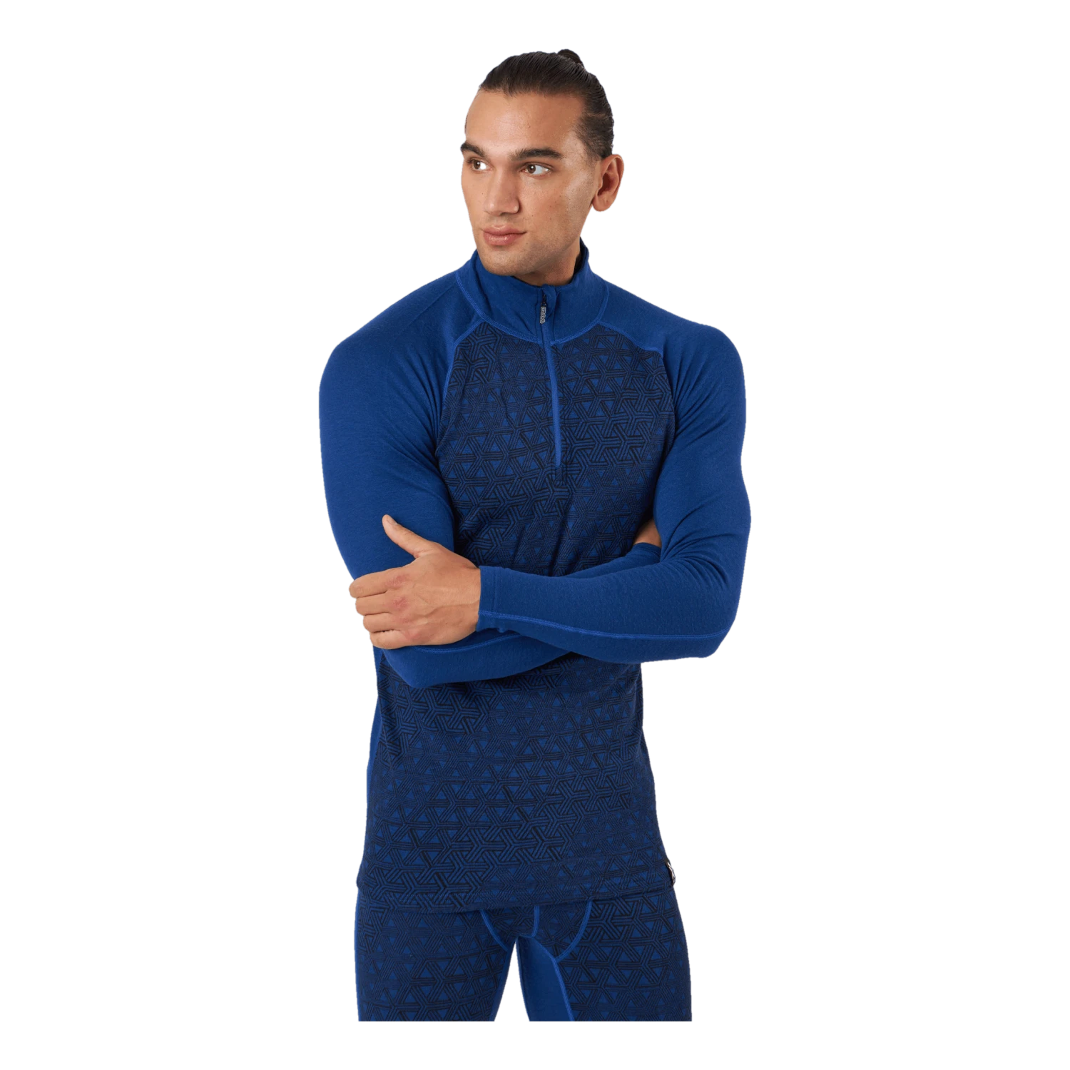 Bula Geo Merino Wool Halfzip Lapis - Image 2