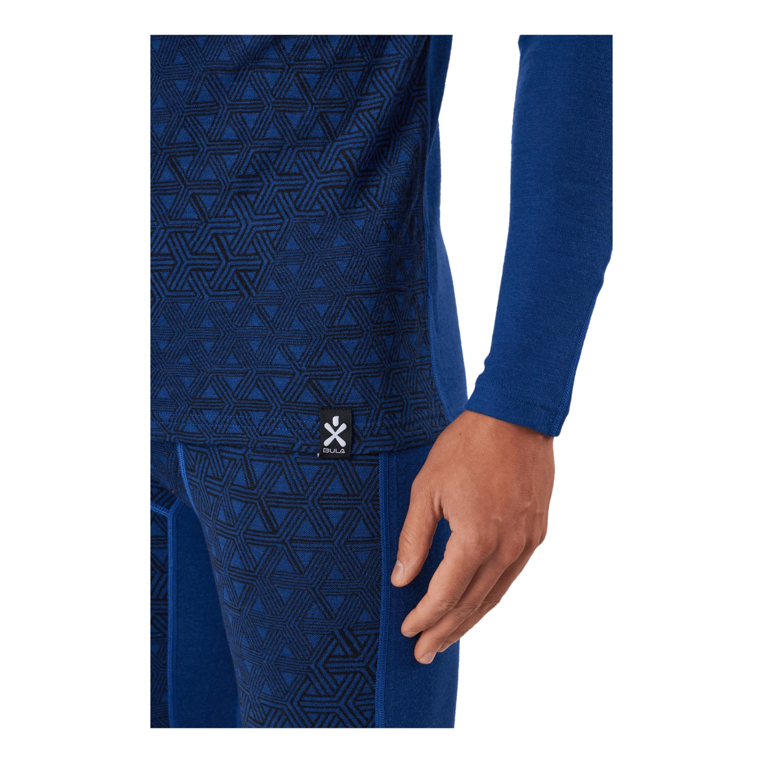 Bula Geo Merino Wool Halfzip Lapis - Image 5