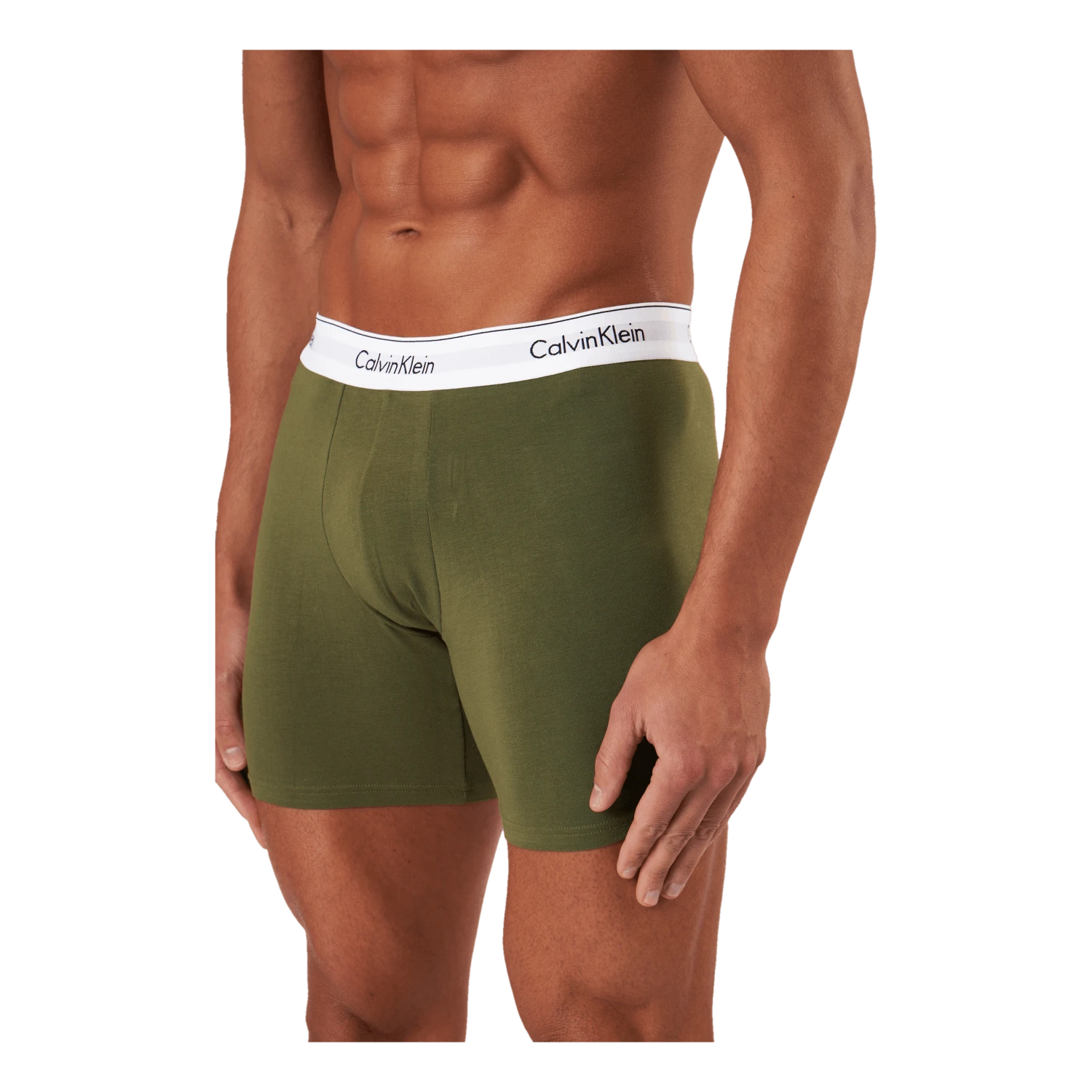 Calvin Klein Boxer Brief 3pk Napa/ Winter Linen/ Black - Image 2