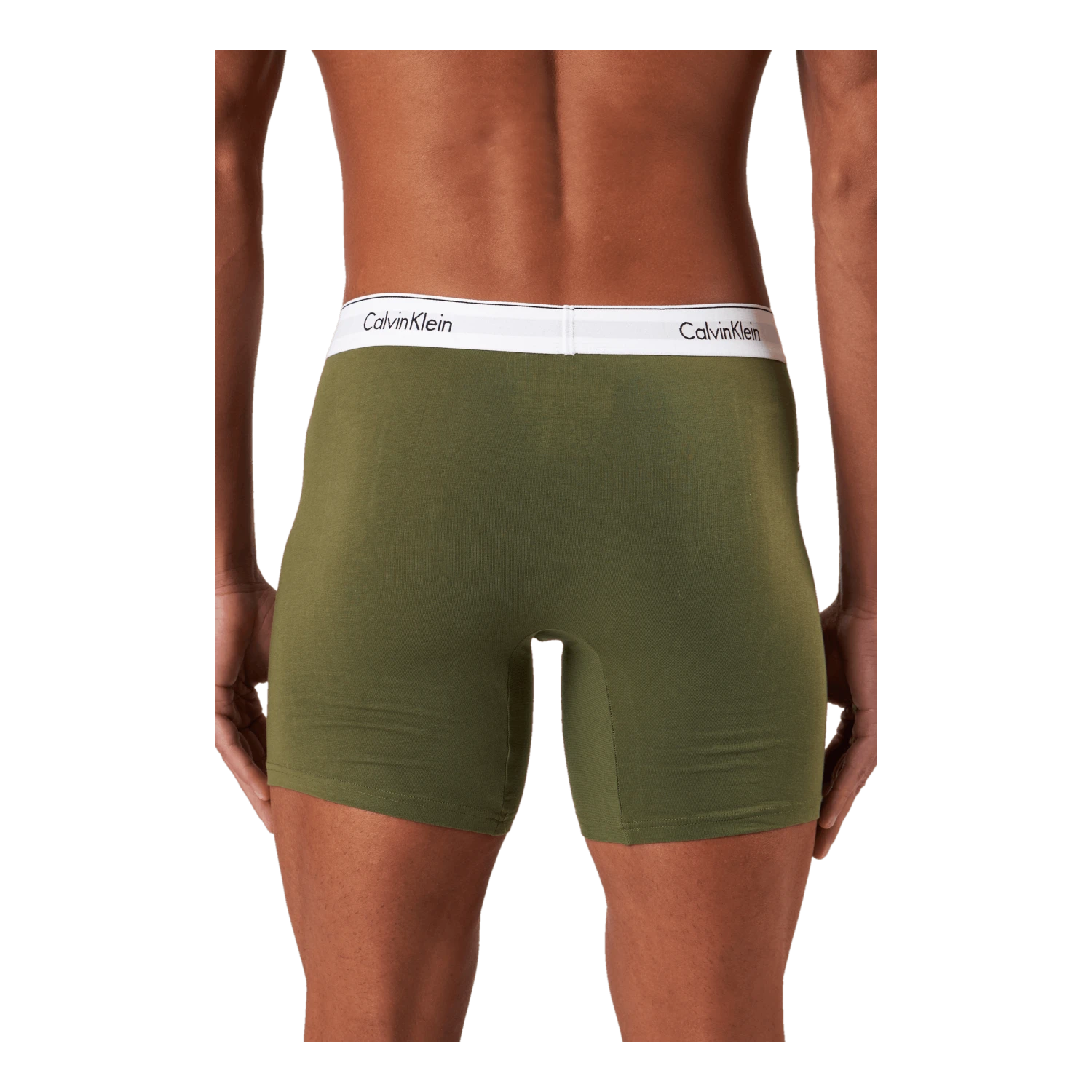 Calvin Klein Boxer Brief 3pk Napa/ Winter Linen/ Black - Image 3