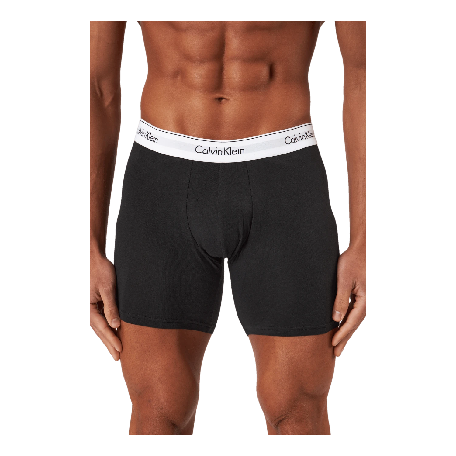 Calvin Klein Boxer Brief 3pk Napa/ Winter Linen/ Black - Image 7