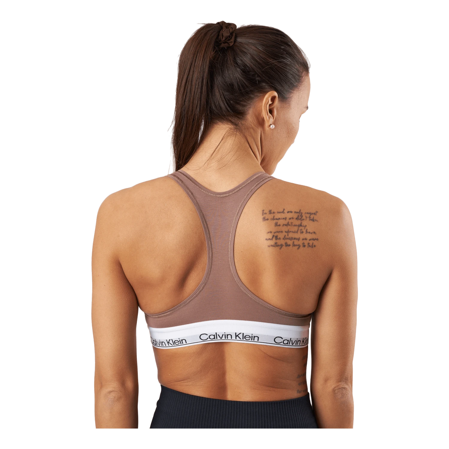 Calvin Klein Unlined Bralette Rich Taupe - Image 3