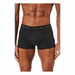 Calvin Klein Low Rise Trunk 3pk B-bright Camel/ Wht/ Red Crpt