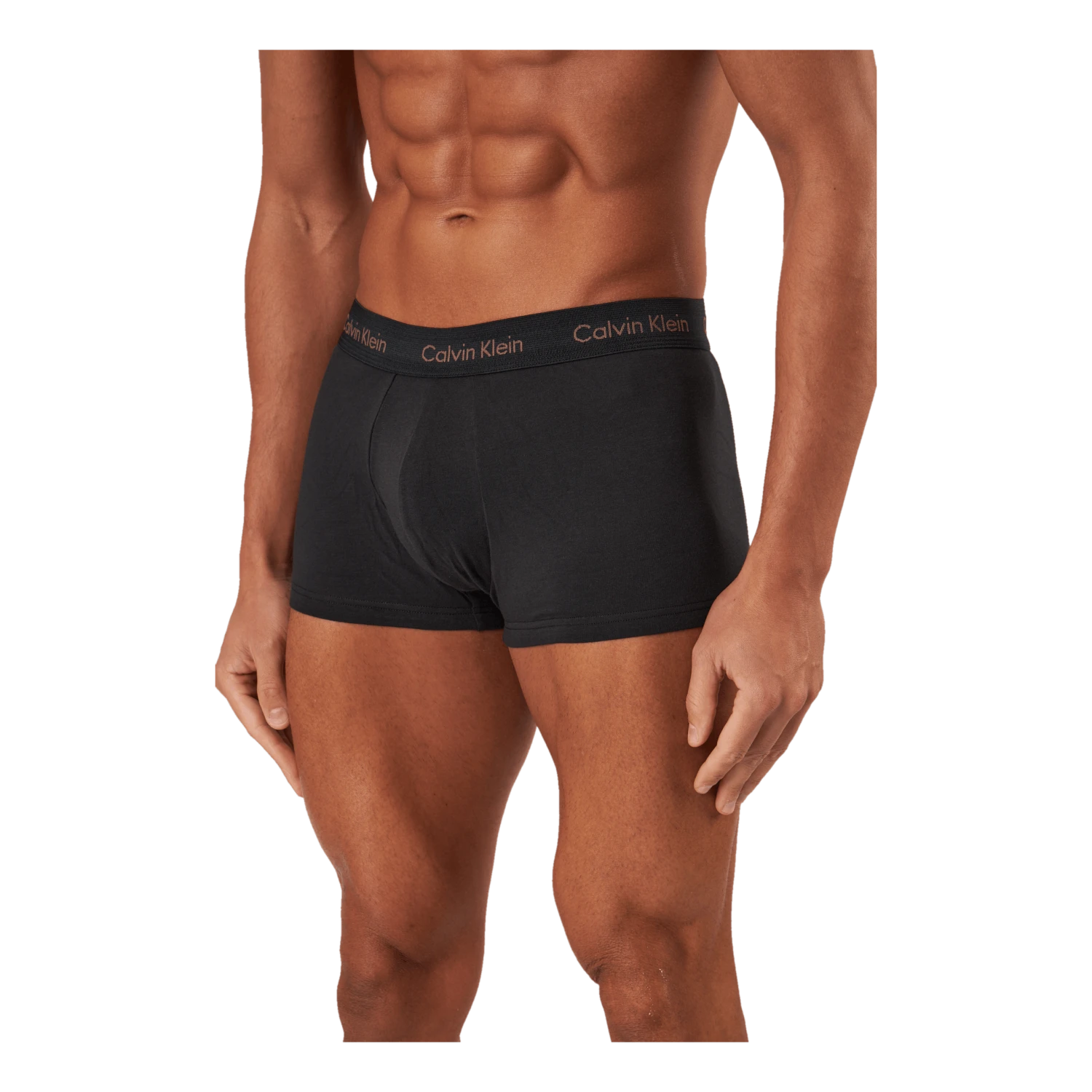 Calvin Klein Low Rise Trunk 3pk B-bright Camel/ Wht/ Red Crpt - Image 2