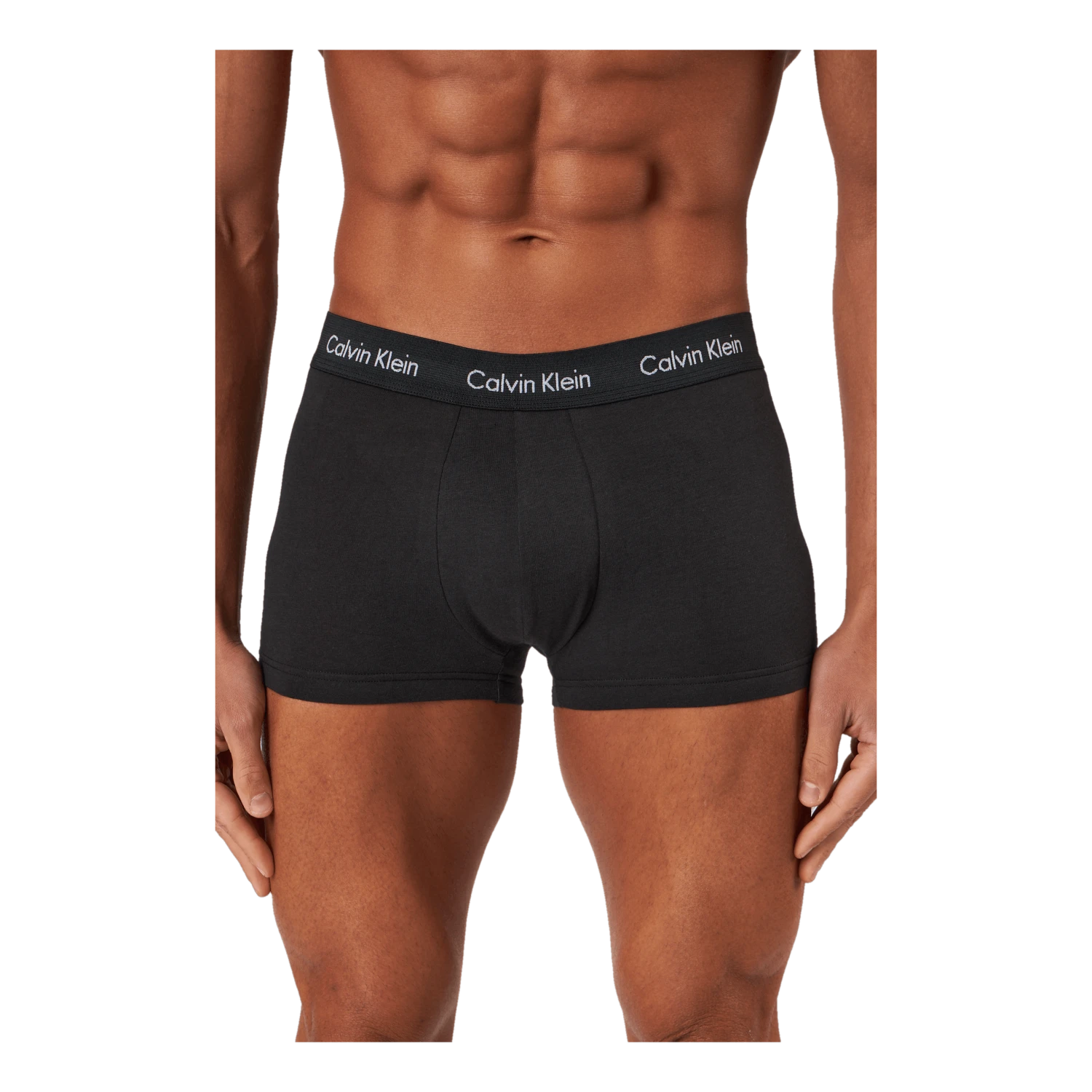 Calvin Klein Low Rise Trunk 3pk B-bright Camel/ Wht/ Red Crpt - Image 4