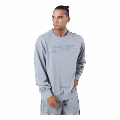 GASP Division Crewneck Grey Melange
