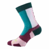 2XU Vectr Light Cushion Crew Sock Deep Jade/beet