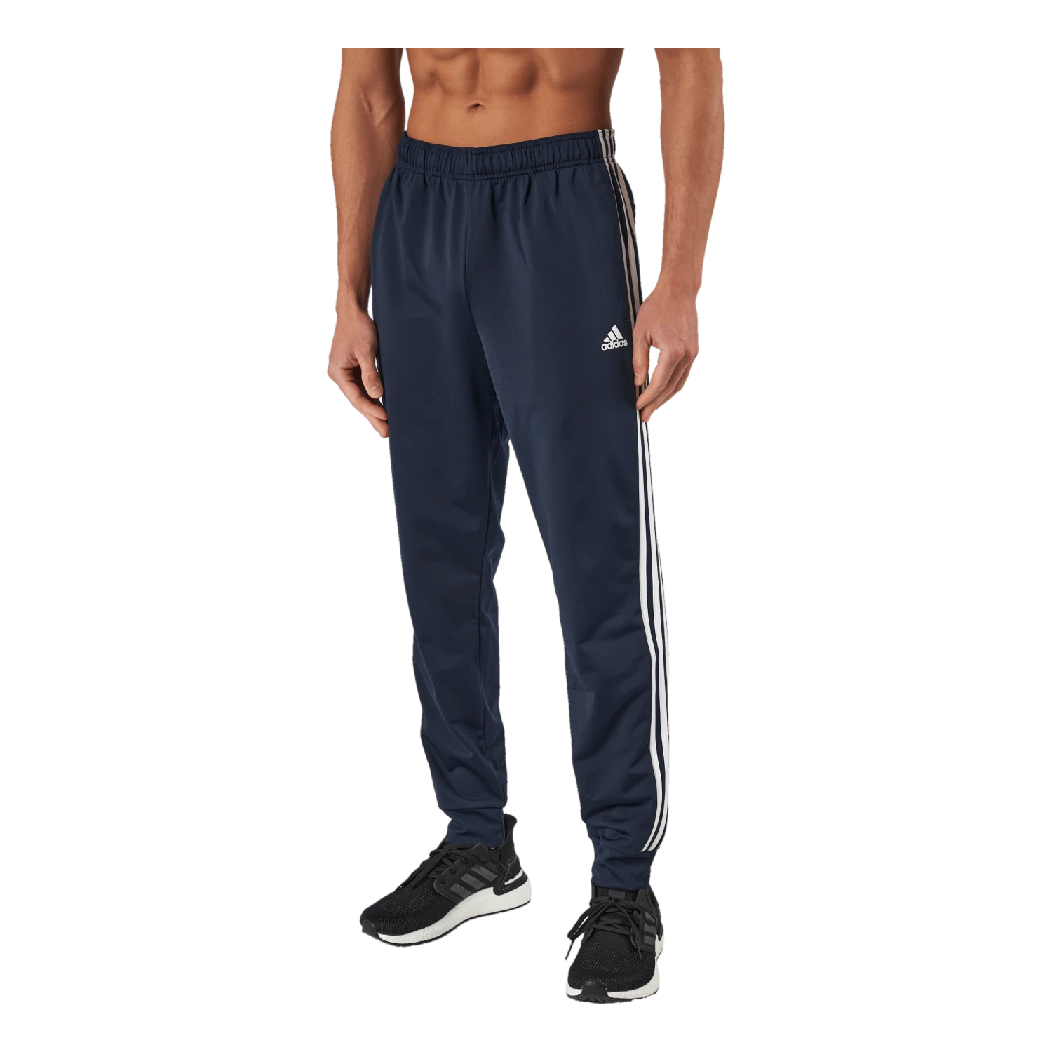 ADIDAS Essentials Warm-Up Tapered 3-Stripes Tracksuit Bottoms Legend Ink