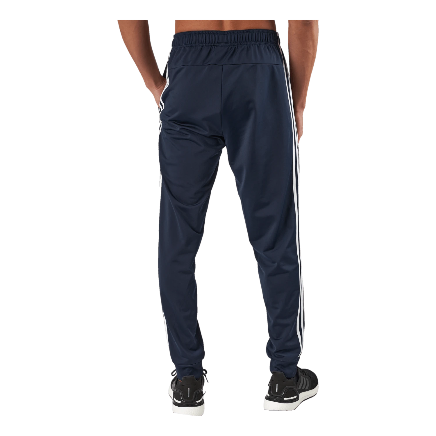 ADIDAS Essentials Warm-Up Tapered 3-Stripes Tracksuit Bottoms Legend Ink - Image 3