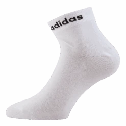 ADIDAS Think Linear Ankle Socks 3 Pairs White