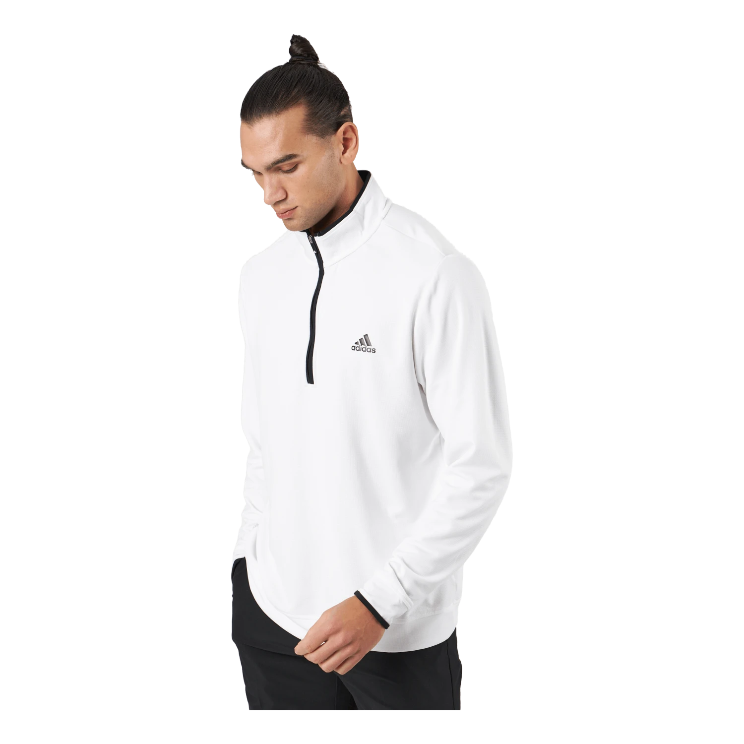 ADIDAS Quarter-Zip Sweatshirt White - Image 2