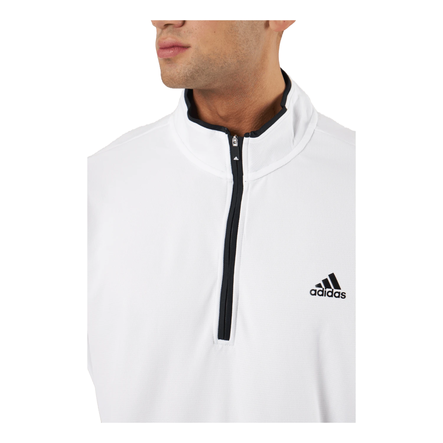 ADIDAS Quarter-Zip Sweatshirt White - Image 4