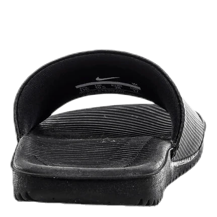 Nike Kawa Little/Big Kids' Slides BLACK/WHITE - Image 4