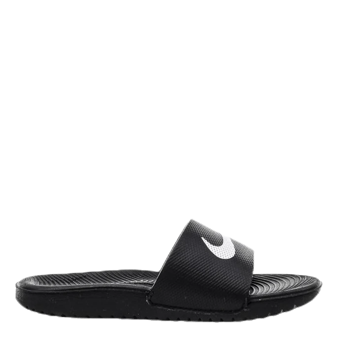 Nike Kawa Little/Big Kids' Slides BLACK/WHITE - Image 5