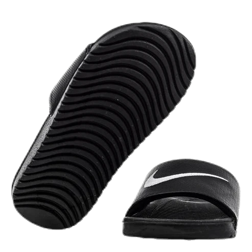 Nike Kawa Little/Big Kids' Slides BLACK/WHITE - Image 8
