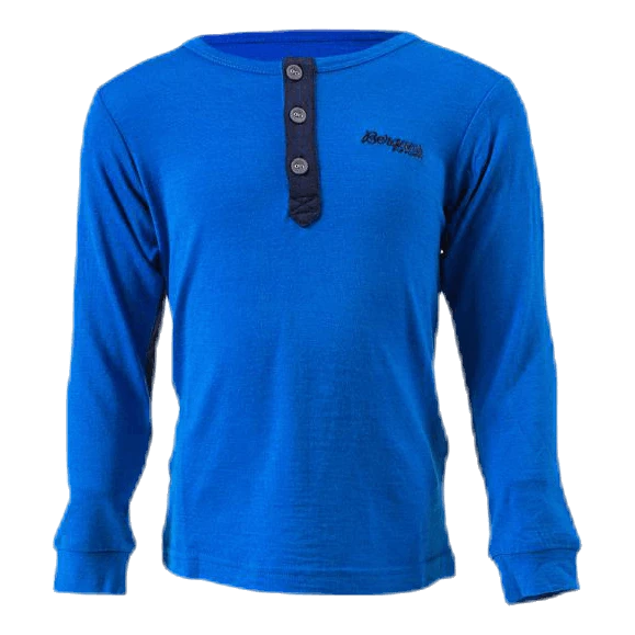 Bergans Of Norway Myske Wool Kids Shirt Blue