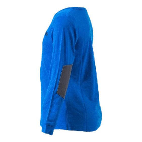 Bergans Of Norway Myske Wool Kids Shirt Blue - Image 2