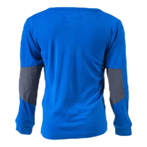 Bergans Of Norway Myske Wool Kids Shirt Blue - Image 3