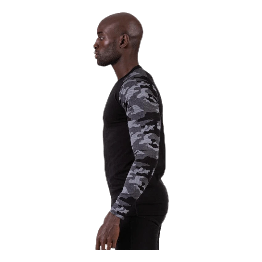 Bula Camo Merino Wool Crew Black - Image 2