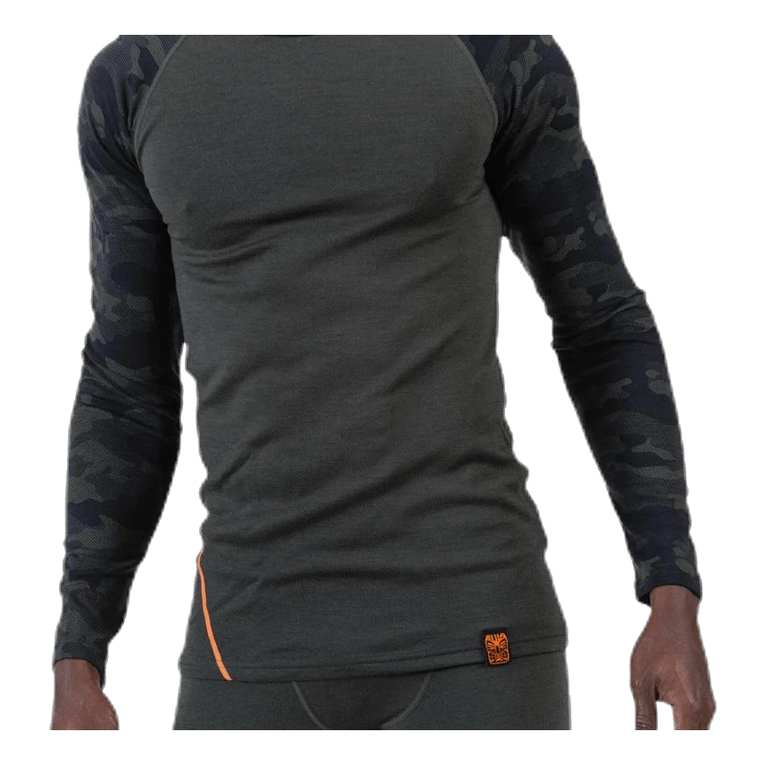 Bula Camo Merino Wool Crew Green - Image 5