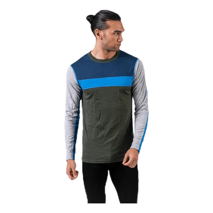 Bula Retro Wool Crew Green/Grey - Image 2