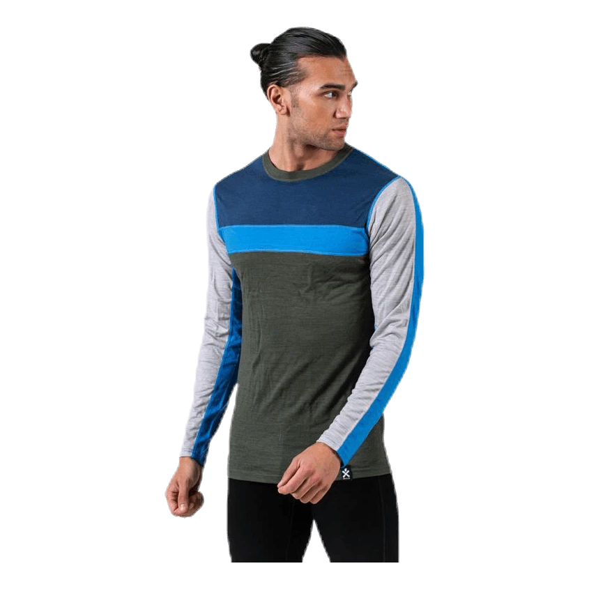 Bula Retro Wool Crew Green/Grey - Image 4