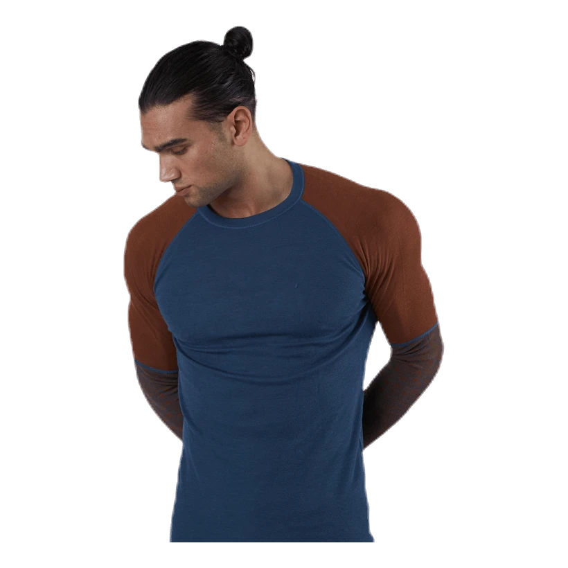 Bula Geo Halfsleeve Crew Blue/Red - Image 2