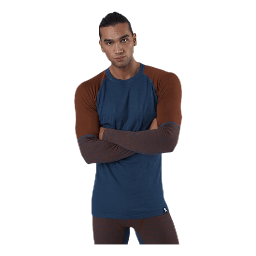 Bula Geo Halfsleeve Crew Blue/Red - Image 4