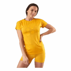 Craft Eaze SS Logo Mesh Tee Orange/Yellow