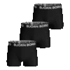 BJØRN BORG Running Solid Sammy 3-Pack Youth Black